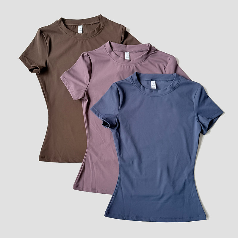 Thumbnail: WAREBALL Sports Tops Quick-drying Ladies Tank Top Fitness Running Yoga Short Sle