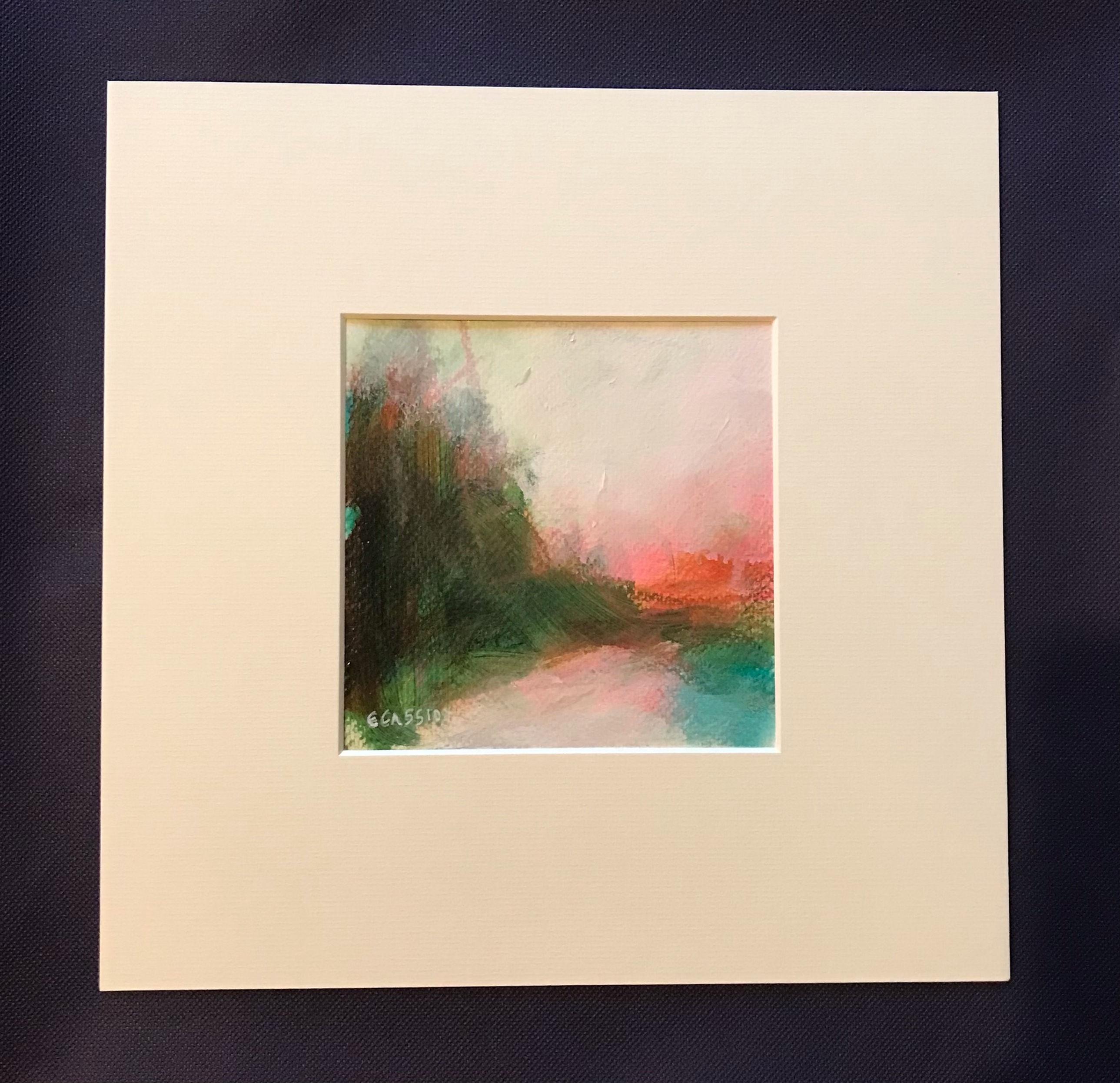 Autumn days, 15x15cm, Acrylic on Paper