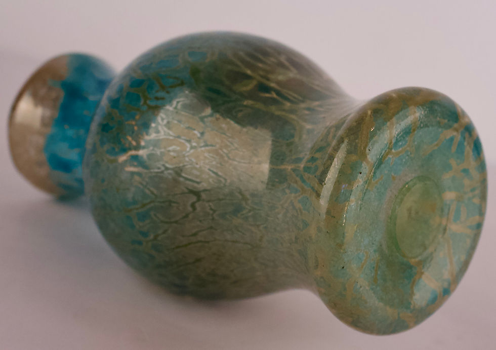 Thumbnail: Rare Monart Cloisonne glass shape MVIII baluster vase