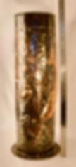 Thumbnail: Exceptional Newlyn Arts and Crafts copper umbrella stand by Obed Nicholls