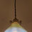 Thumbnail: Important WAS Benson Arts & Crafts Ceiling Light w. Powell Vaseline Glass Shade