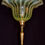 Thumbnail: Large WAS Benson Arts and Crafts Brass Table Lamp with Powell Vaseline Shade