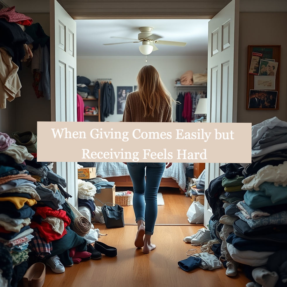 A reflection on why women struggle to invest in themselves—and how learning to receive can change everything