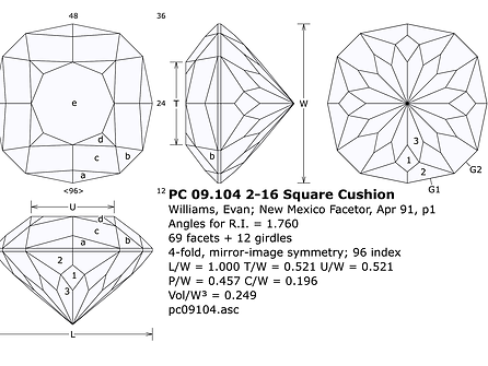 Square Antique Cushion