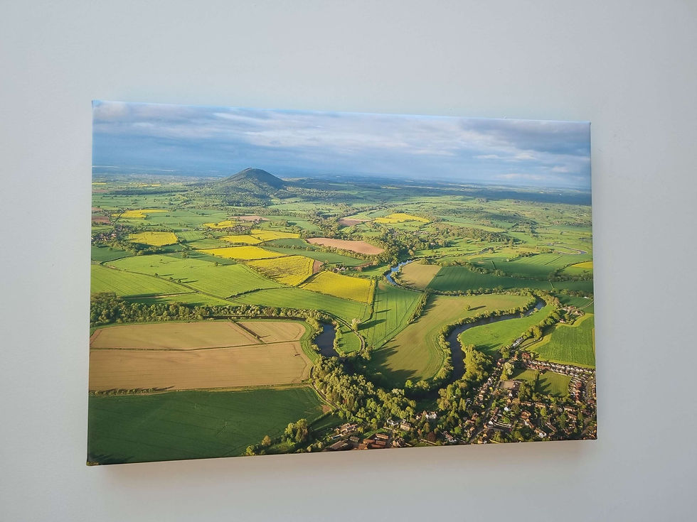 Thumbnail: Wrekin and River Severn Bends From The Air 