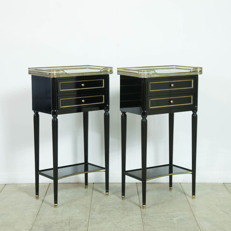Thumbnail: Pair Louis XVI style Bedside Cabinets