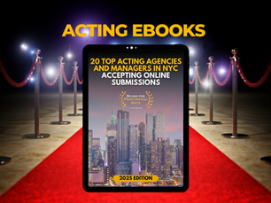 Are you an actor ready to take your career to the next level in New York City? Whether you're looking for your first rep or making a move to upgrade your current representation, the search can be overwhelming, especially without industry connections. That’s why we created the Essential eBook for NYC Actors Seeking Representation — your trusted, up-to-date guide to 20 top talent agencies and managers in New York currently accepting online submissions with no referrals needed.