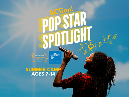Looking for a summer camp that’s as fun as it is confidence-boosting? This August, your child can shine like their favorite pop stars at the ACTion! POP STAR SPOTLIGHT camp — a brand-new, one-week program by Studio For Performing Arts LA in partnership with the City of West Hollywood Recreation Services Division.