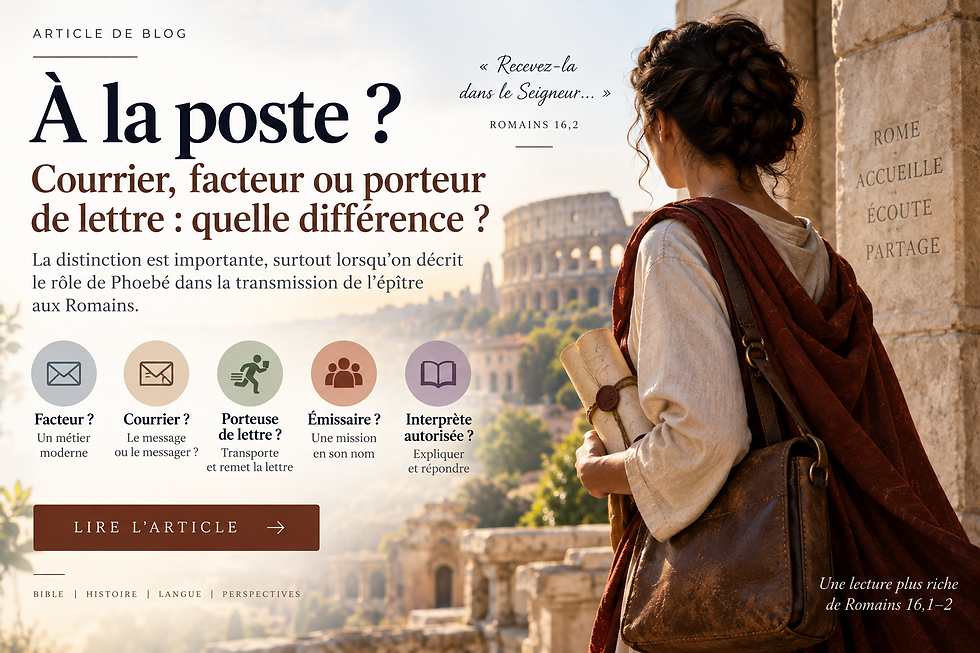 À la poste