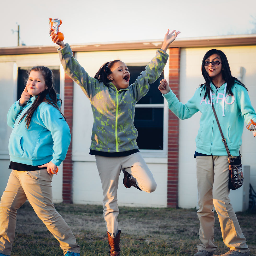 All three of these girls continued in our CASE program for a second semester. They not only had a great time, but also formed friendships that motivated them to do their best in school, together. 