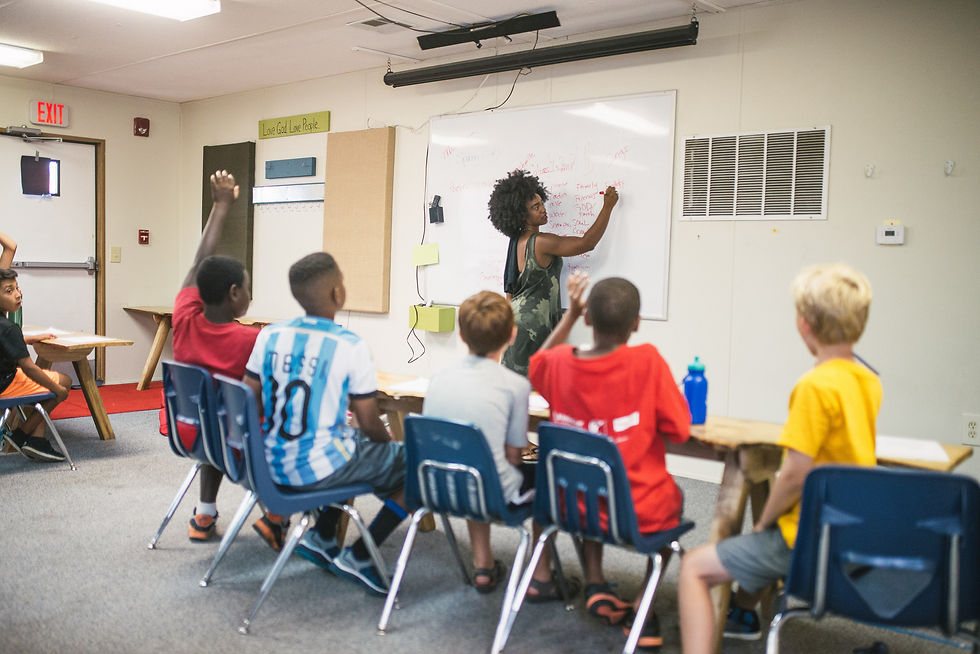 Students listen and learn about poetry at our Camp Skillz program. Poetry teaches kids to use language in dynamic and creative ways. Listening to poetry, students can hear words spoken with images and rhythms that draw them into considering a truth …