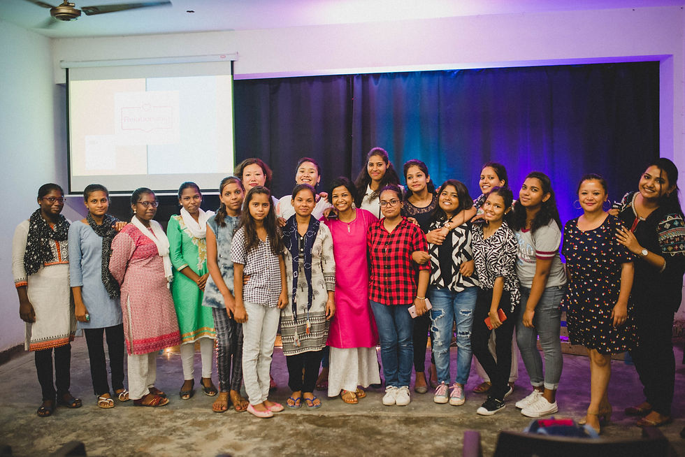 The women who work and volunteer with G.O.D. India do so in a safe workplace. Together , they have the opportunity to offer education to young girls, helping them navigate their body, mind, and emotions in healthy ways. Our ministry cooperative, Sne…