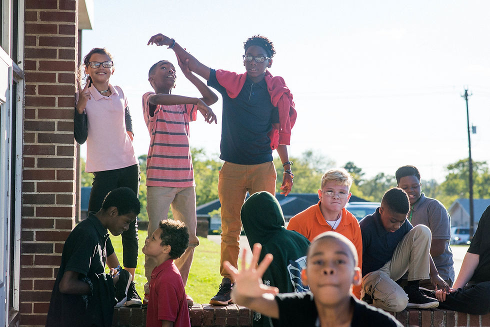 When asking for a group photo -- this is what I got. I could show you a perfect image of everyone smiling and standing perfectly, but this is a more realistic image of what a day of CASE is like. 