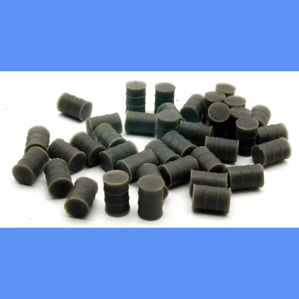 55 GALLON DRUM DARK GRAY QUANTITY 30 RESIN HO SCALE
