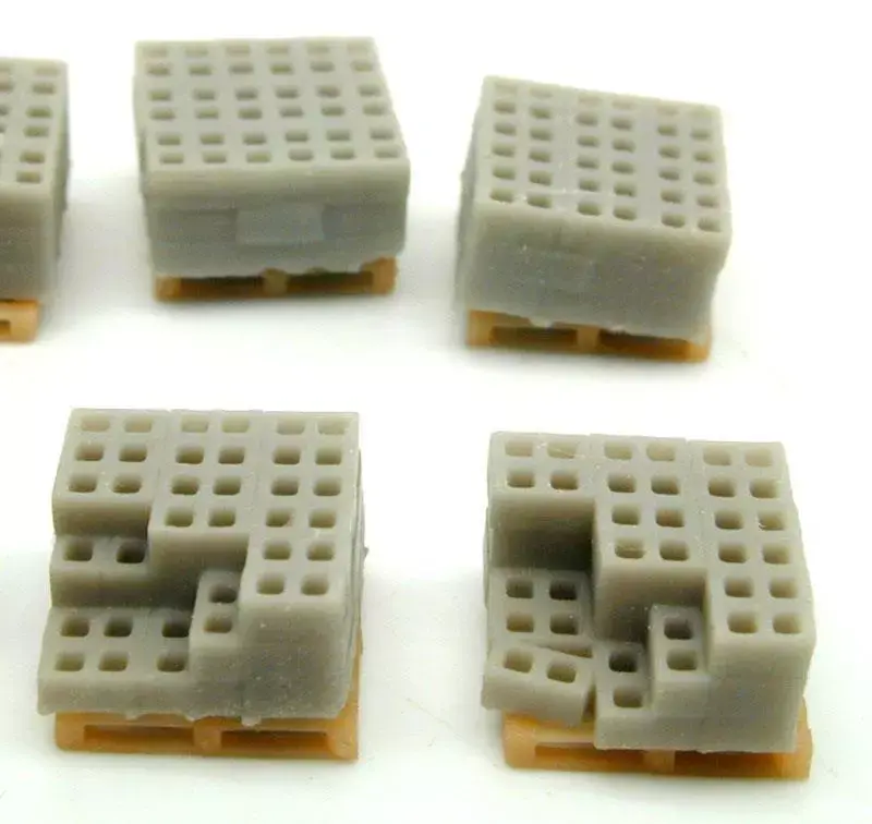 Thumbnail: CINDER BLOCKS ON PALLETS AND STACKED RESIN 1/160 N Scale
