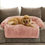 Thumbnail: Calming Dog Bed Fluffy Plush Dog Mat for Furniture Protector with Removable Was