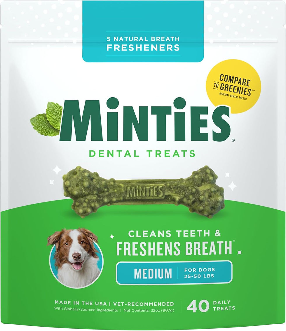 Thumbnail: Minties Dog Dental Bone Treats, Tiny/Small Dental Dog Treats, 16 Ounces, Cleans