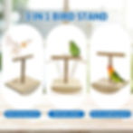 Thumbnail: kathson Bird Training Stand, Parakeet Playground Bird Perch Platform Portable T