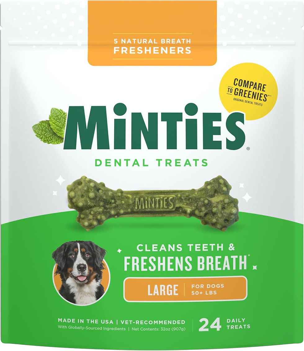 Thumbnail: Minties Dog Dental Bone Treats, Tiny/Small Dental Dog Treats, 16 Ounces, Cleans