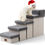 Thumbnail: Dog Stair for Small Dogs with Storage, Foldable Pet Step with Soft Cover, Older