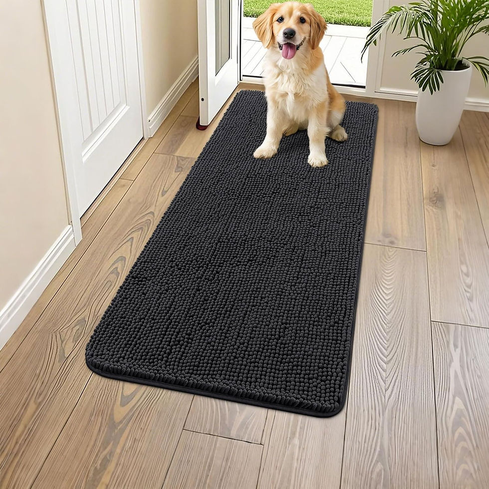 Thumbnail: Smiry Dog Door Mat for Muddy Paws 48x30, Absorbs Moisture and Dirt Doormat, Non