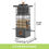 Thumbnail: KRUOO Metal Squirrel Proof Bird Feeder for Outdoors Hanging,Wild Bird Feeders f