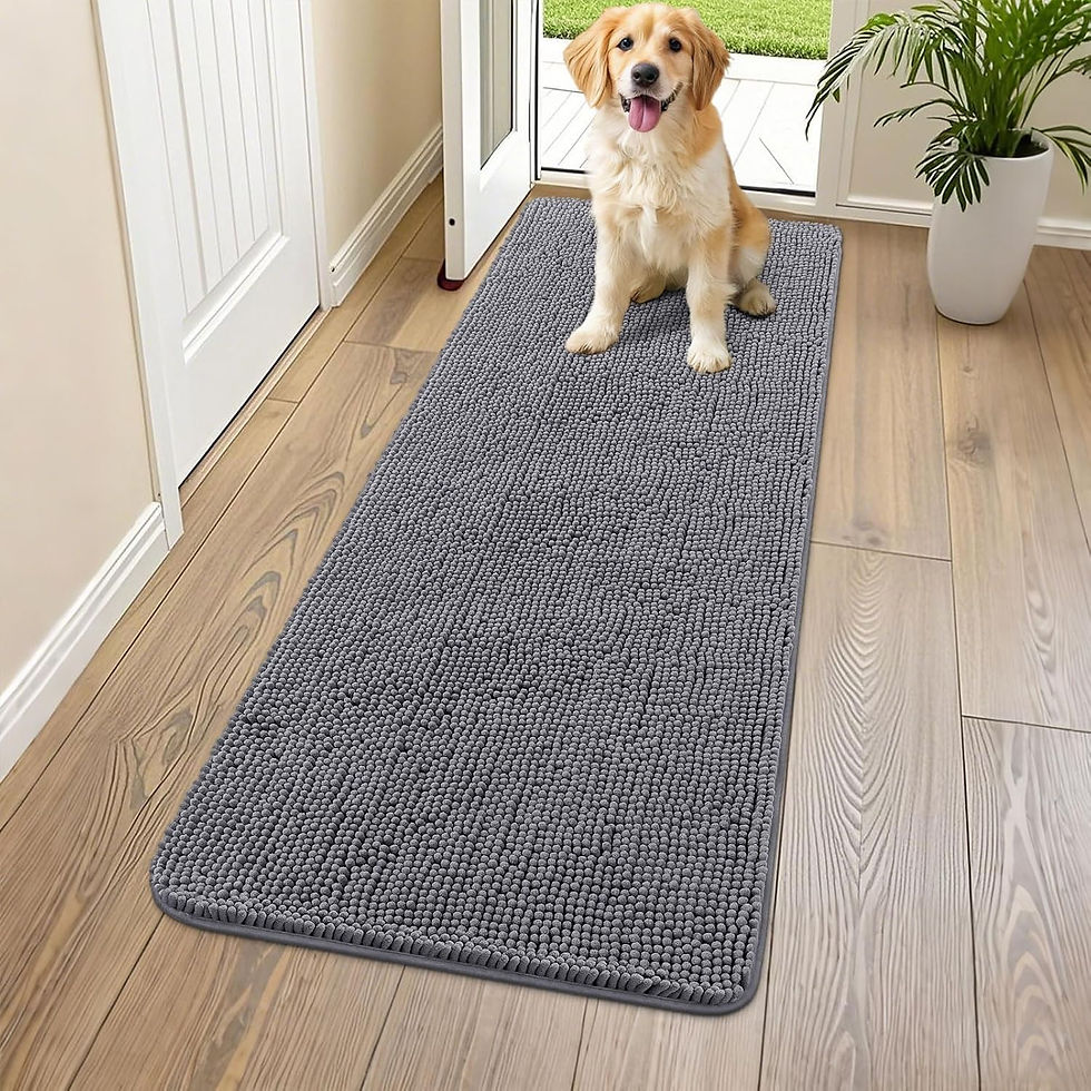 Thumbnail: Smiry Dog Door Mat for Muddy Paws 48x30, Absorbs Moisture and Dirt Doormat, Non