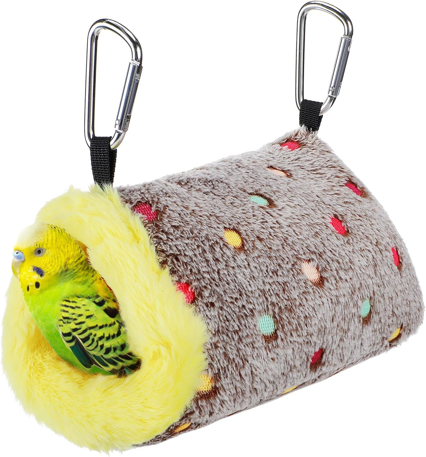 MEWTOGO Large Winter Warm Bird Nest for Cage - Comfortable Birds Bed with Suppo