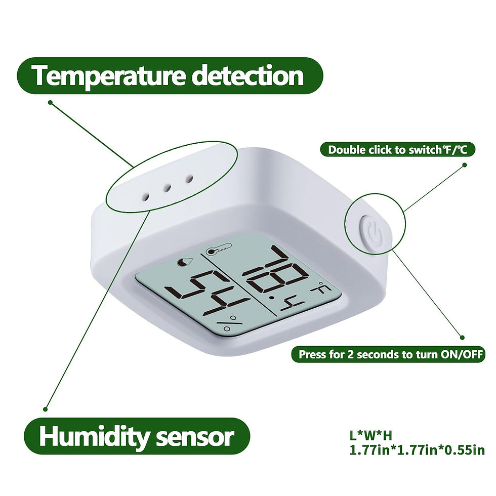 Thumbnail: Reptile Thermometer and Hygrometer – Fast Accurate LCD Digital Temp & Humidit