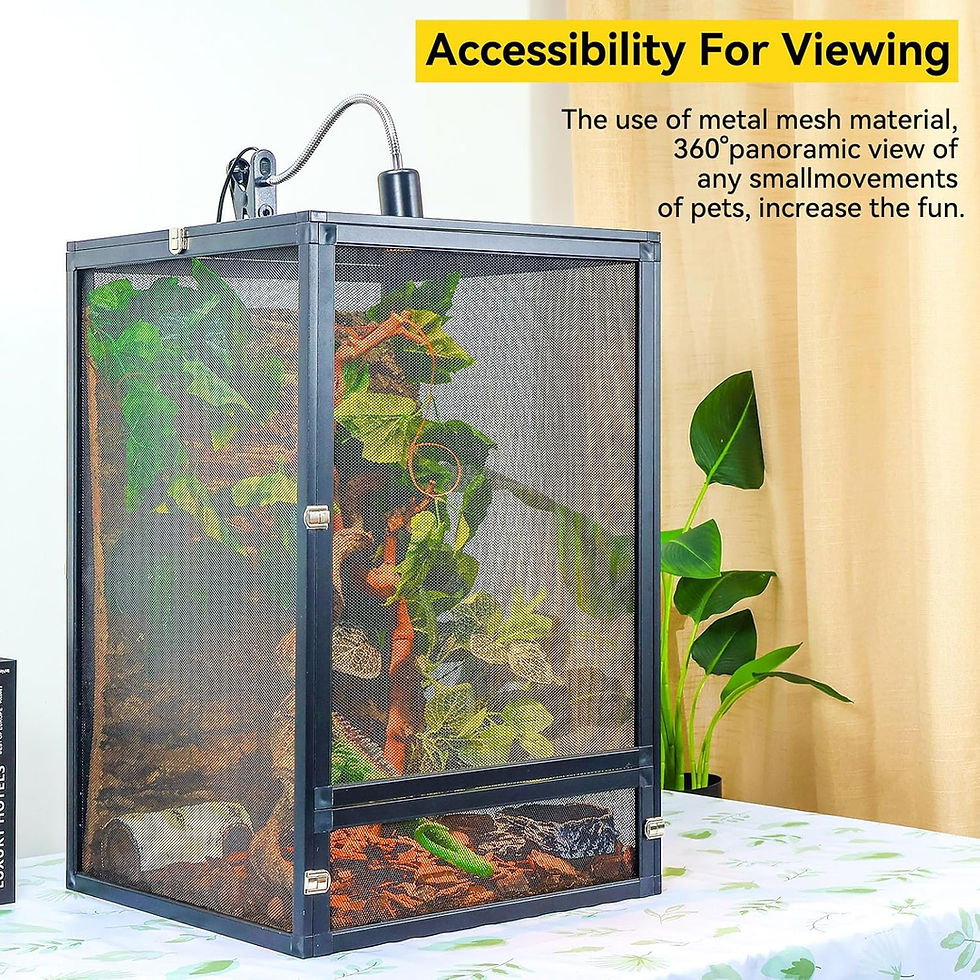 Thumbnail: 33 Gallon 360° Panoramic Foldable Reptile Terrarium Kit: Crested Gecko Tank an