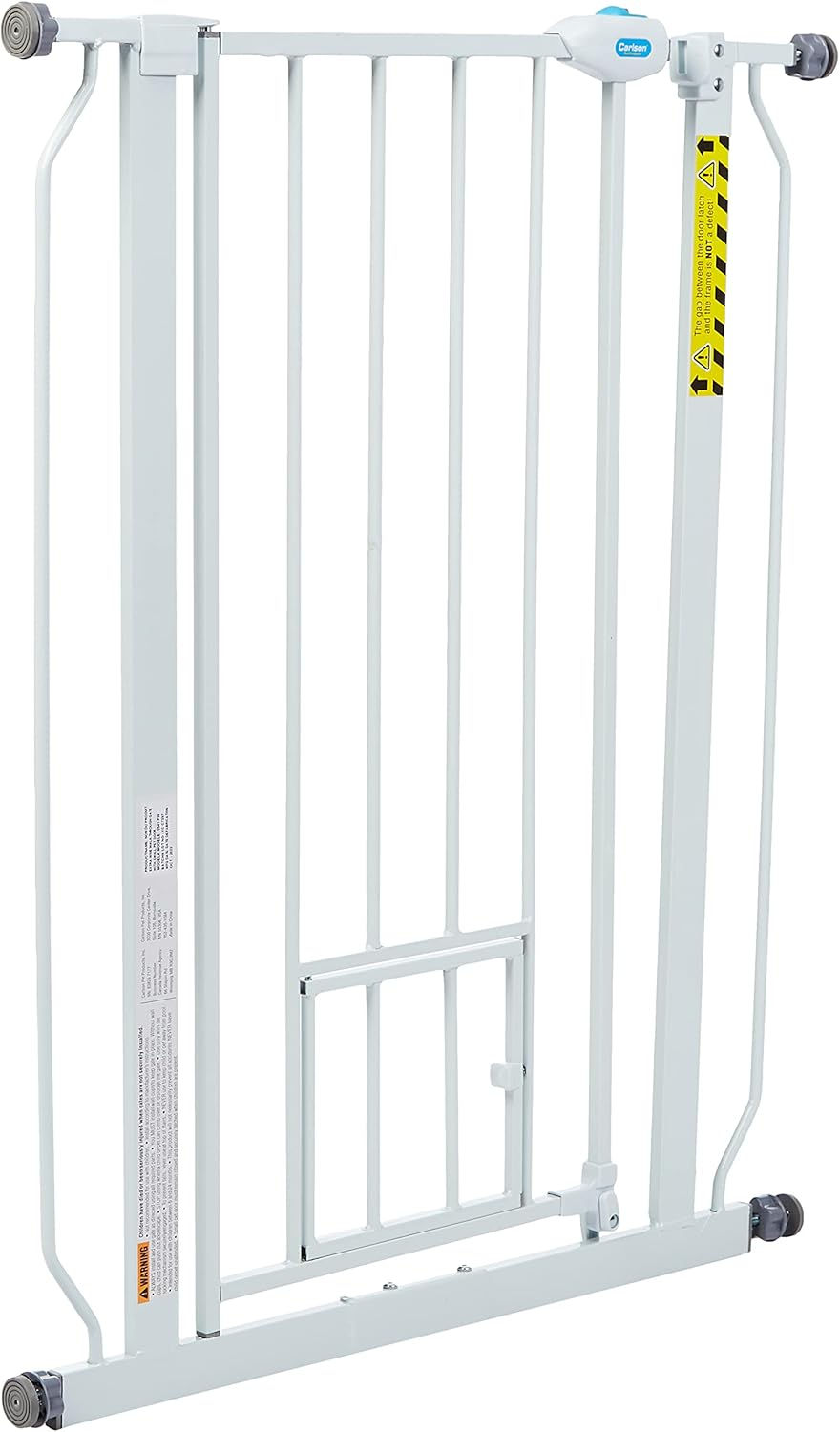 Thumbnail: Carlson Extra Tall Walk Through Pet Gate with Small Pet Door, Includes 4-Inch E