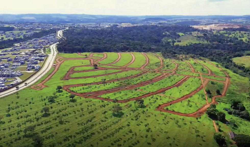 FOTO: Vista aérea do próximo condomínio horizontal de Senador Canedo