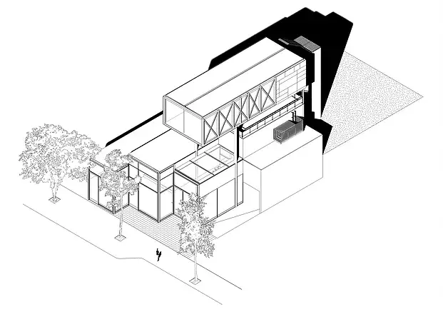 Planta do edifício construído com aço