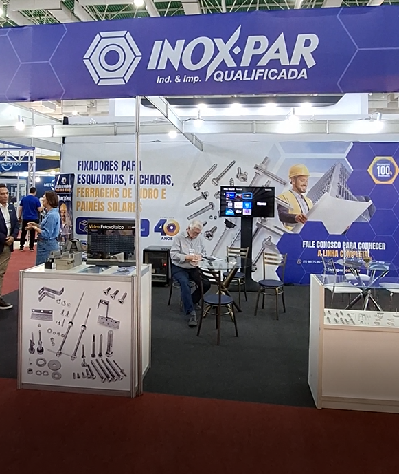 Inox-Par destaca soluções sustentáveis no SAIE VETRO 2025