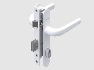 Fechadura alia minimalismo e resistência para portas de giro de alto padrão