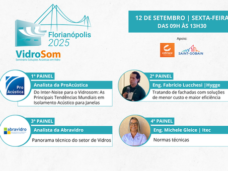 18º VidroSom – O Silêncio Sustentável nas Cidades Inteligentes