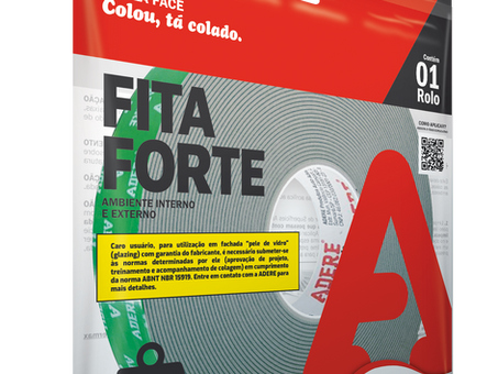 Nova fita dupla-face estrutural preta amplia soluções da linha Fita Forte