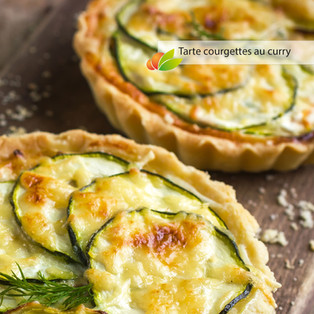 Tarte courgette au curry