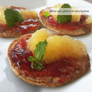Blinis sans gluten ni lactose