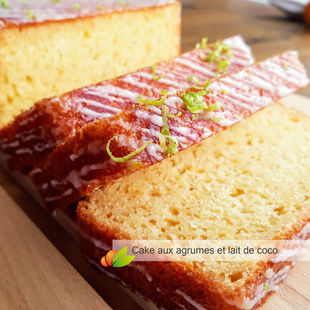 Gâteau léger au lait de coco et agrumes avec le CAKE FACTORY de Téfal