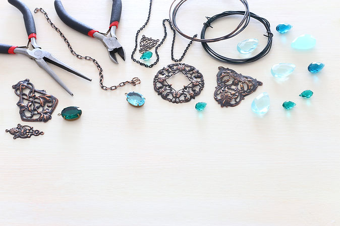 Stock photo of vintij beads and tools.jp