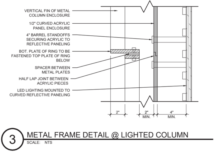 Vertical Section Thru Lighted Column