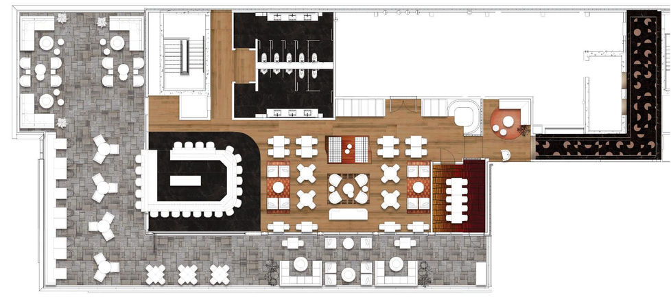 Rendered Rooftop Plan