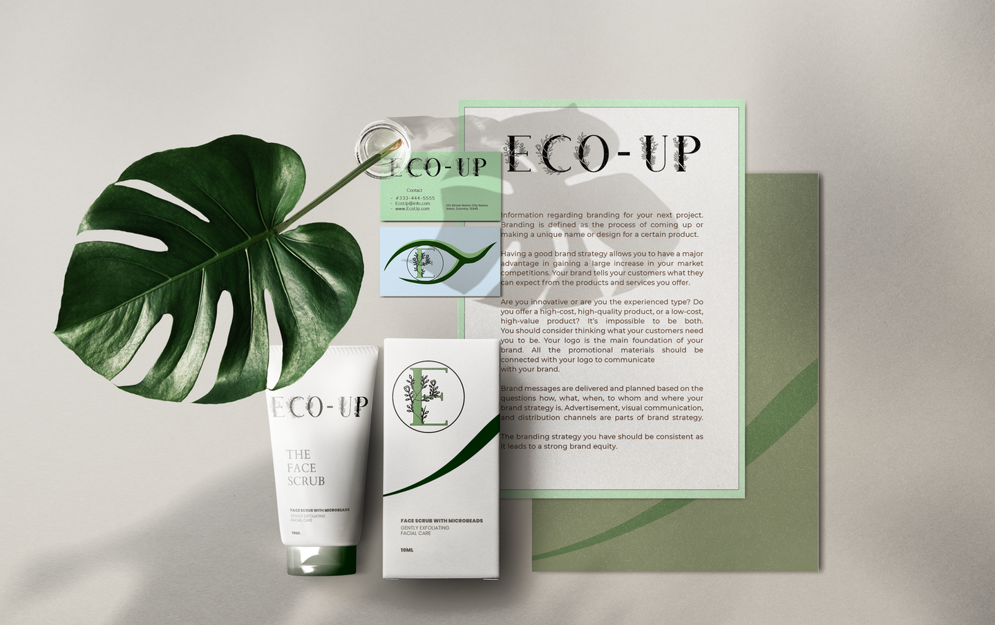 Makeup company branding