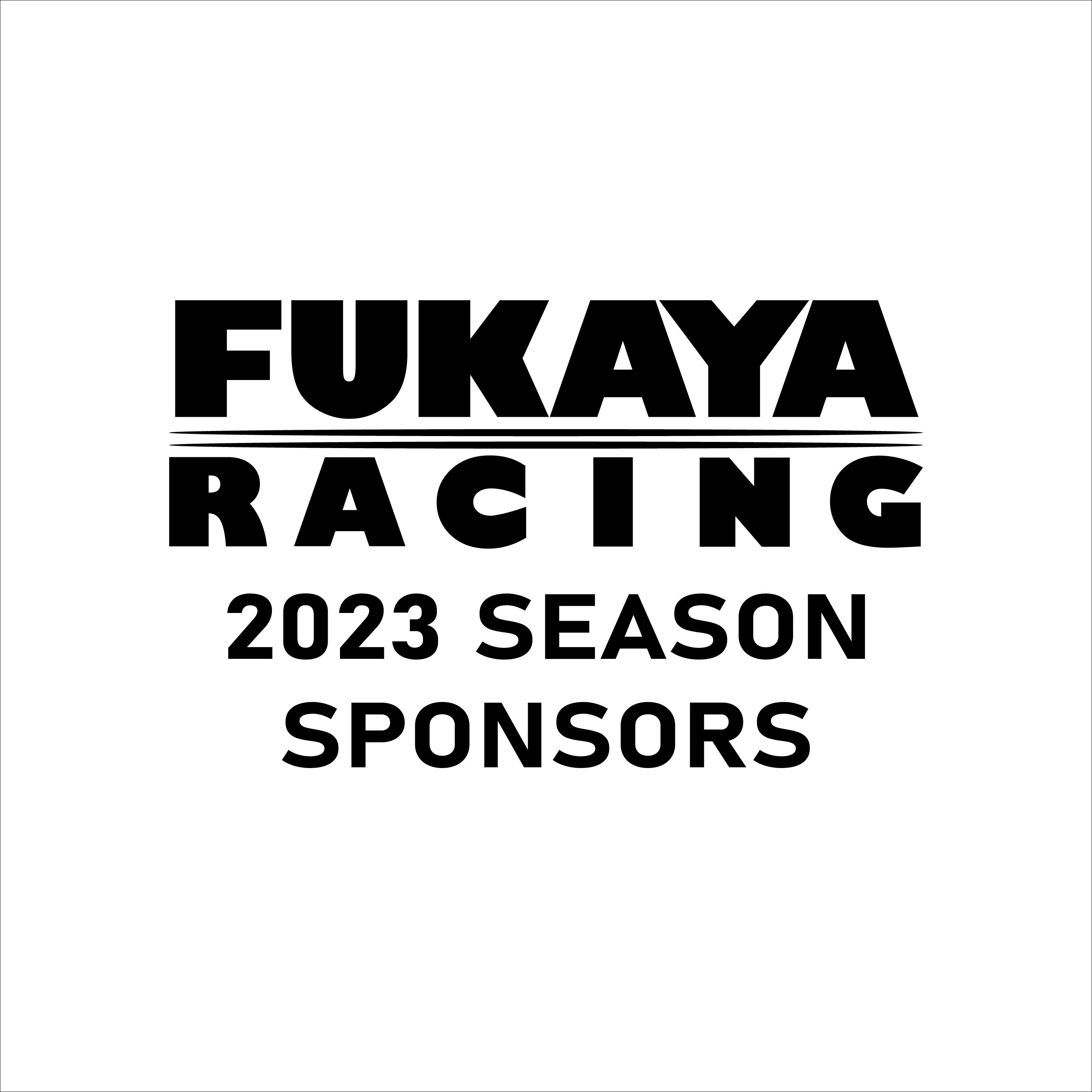FUKAYA RACING 2023 スポンサー