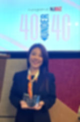 HRCap Stella H. Kim with NJBIZ Forty Under 40 Award