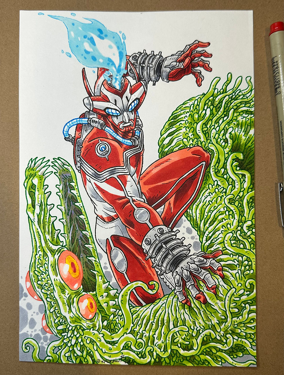 New Pen And Ink Sketch Drop: Machine God Hephaestus