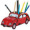 Miniaturbild: VW Coccinelle Boîte à crayons - bleue , rouge , blanc
