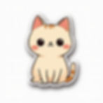 Cute Chibi Cat Sticker