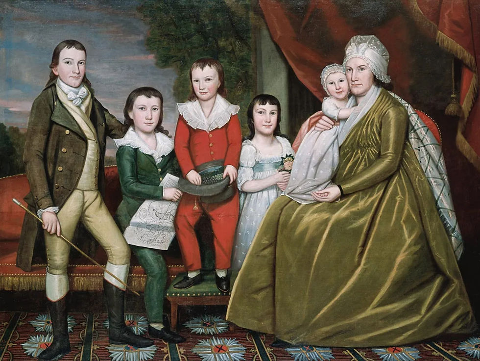 Mrs. Noah Smith and Her Children - Ralph Earl